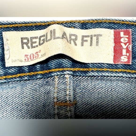 Levi's 505’s, Relaxed Fit, Men's Blue Jeans, 38 X 30 - Picture 5 of 8